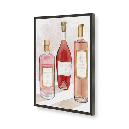 [Color:Satin Black], Picture of art in a Satin Black frame of the corner