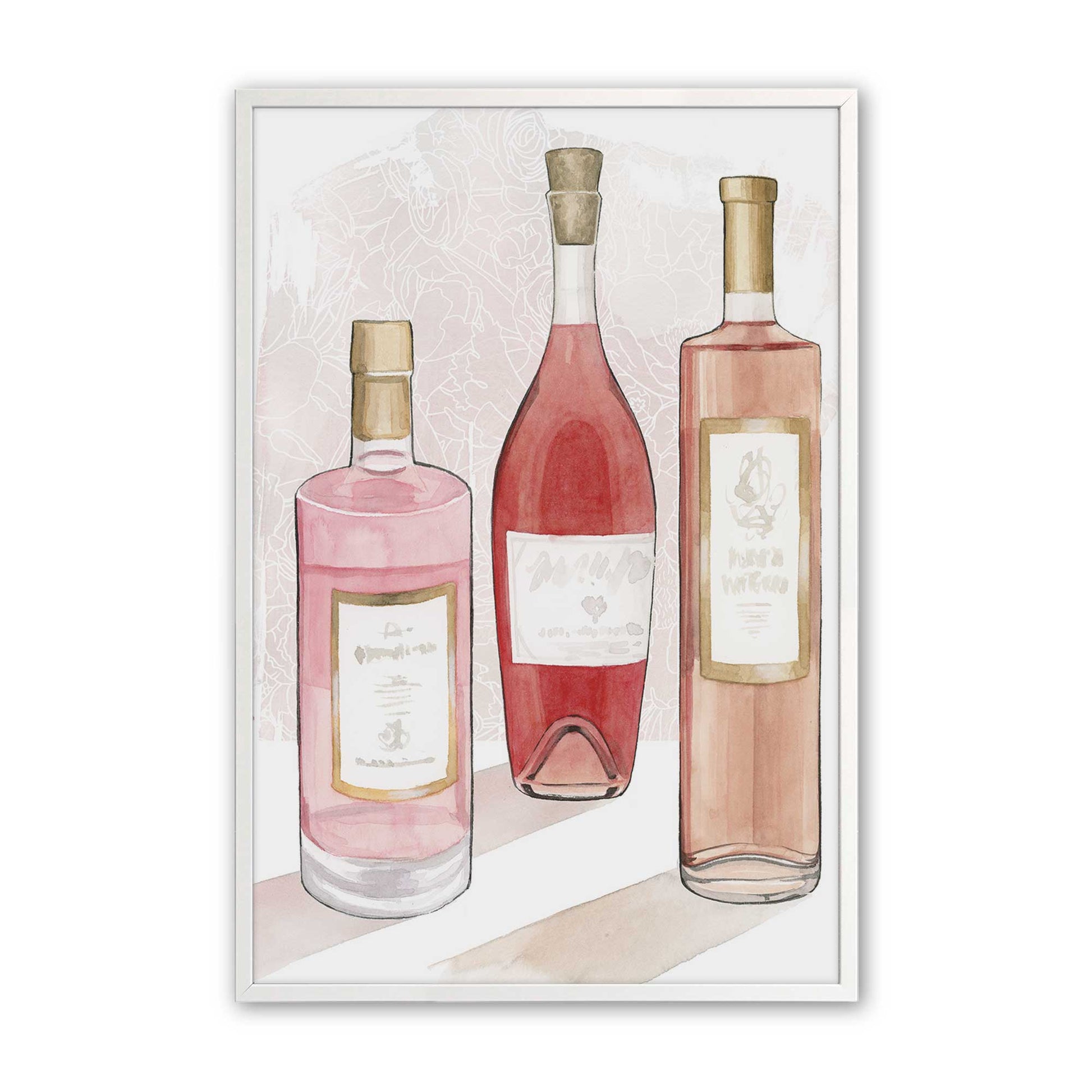 [Color:Opaque White], Picture of art in a Opaque White frame