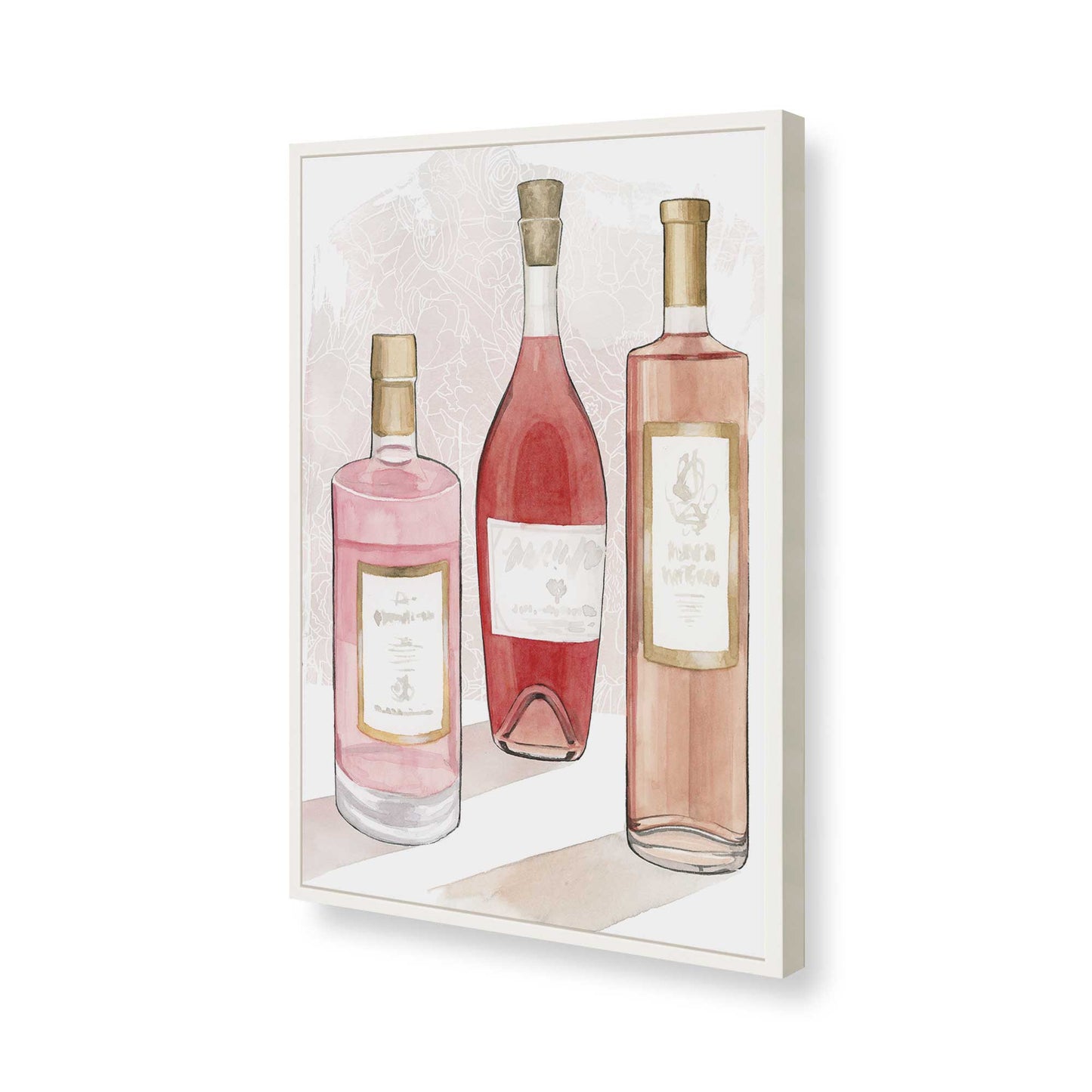 [Color:Opaque White], Picture of art in a Opaque White frame of the corner