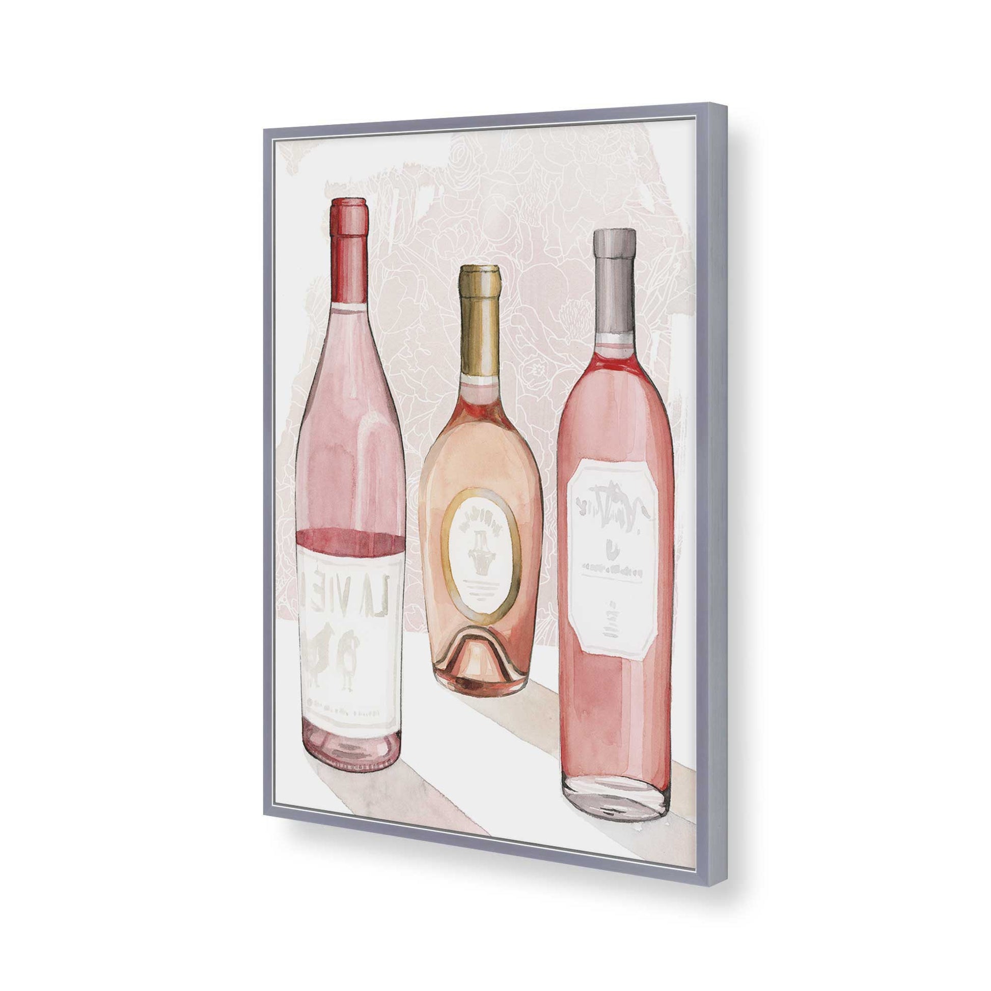 [Color:Polished Chrome], Picture of art in a Polished Chrome frame of the corner