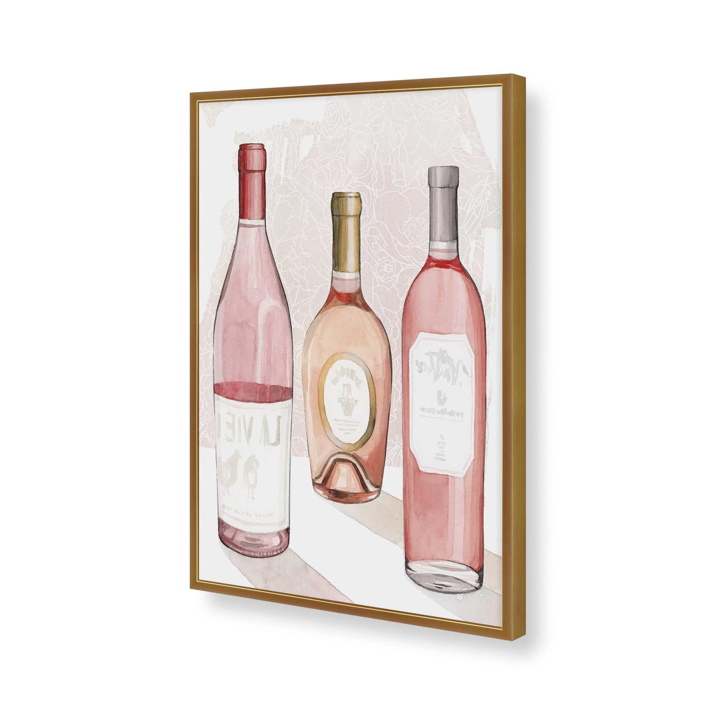 [Color:Polished Gold], Picture of art in a Polished Gold frame of the corner