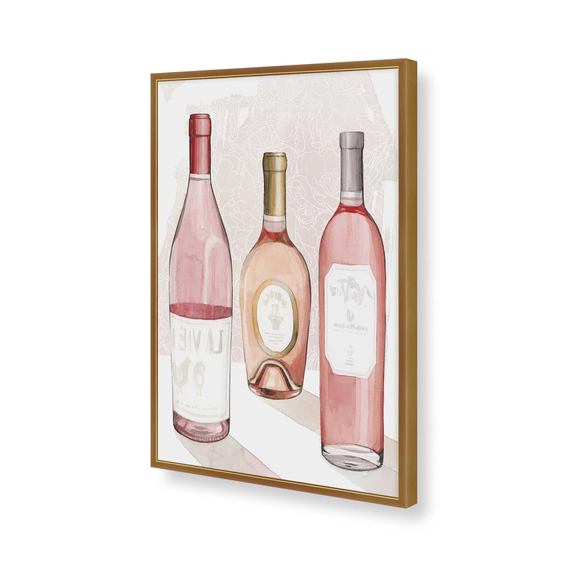 [Color:Polished Gold], Picture of art in a Polished Gold frame of the corner