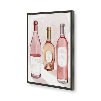 [Color:Satin Black], Picture of art in a Satin Black frame of the corner