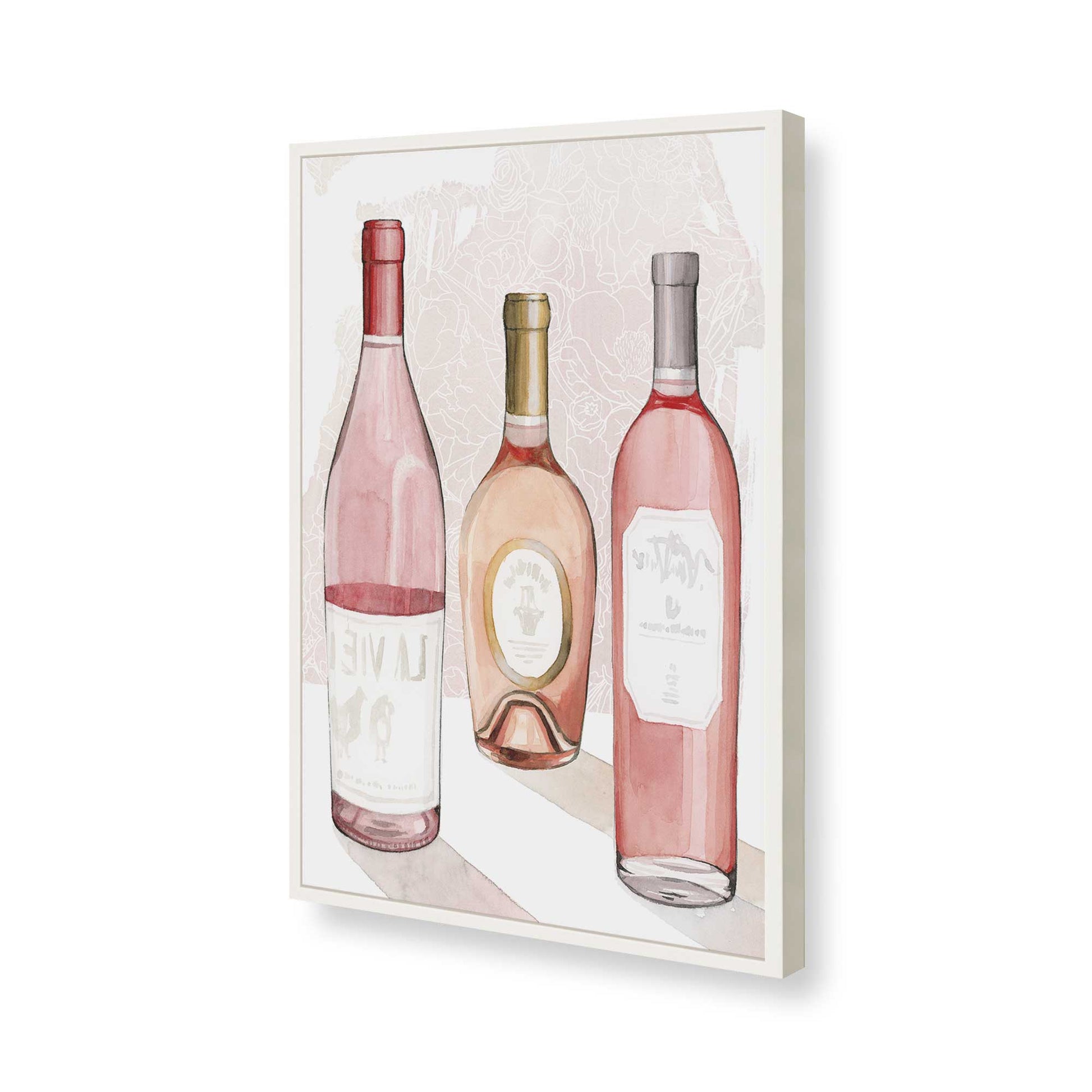 [Color:Opaque White], Picture of art in a Opaque White frame of the corner