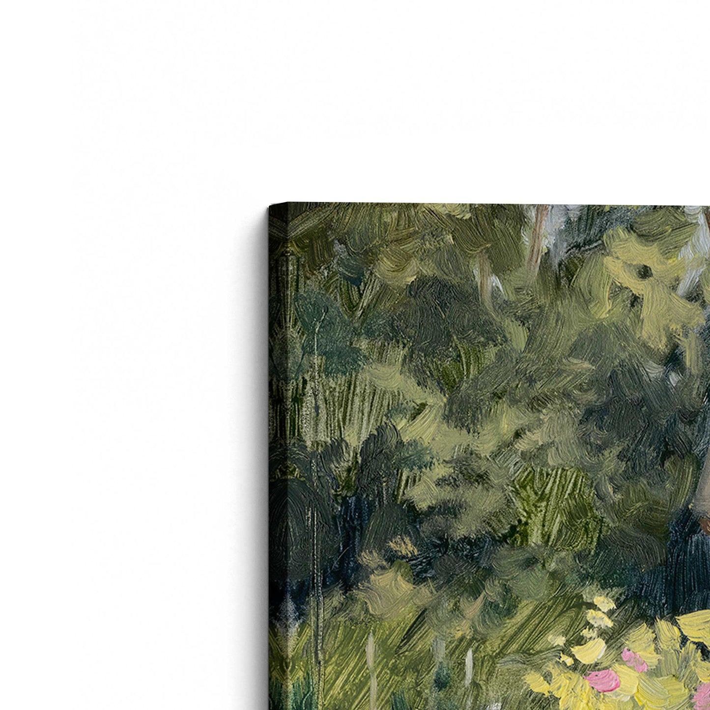 [Color:Stretched Canvas], Picture of the corner of the art