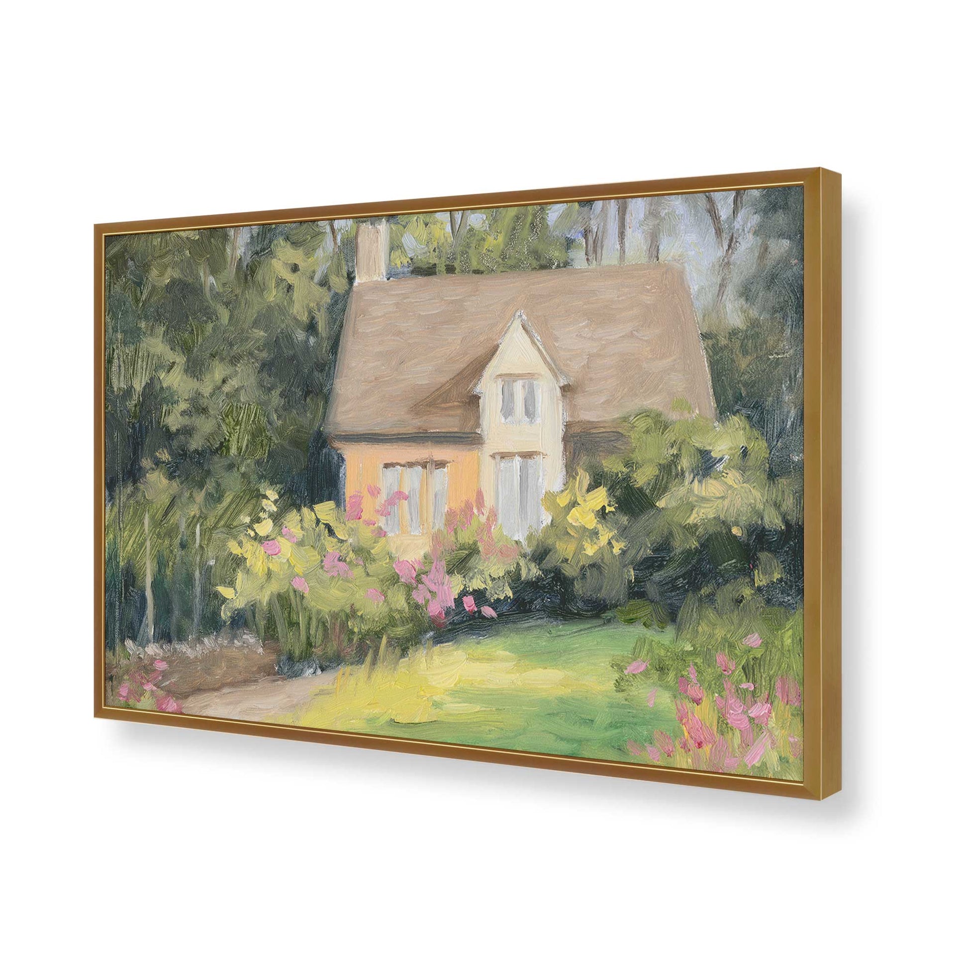 [Color:Polished Gold], Picture of art in a Polished Gold frame of the corner