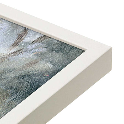 [Color:Opaque White], Picture of art in a Opaque White frame at an angle