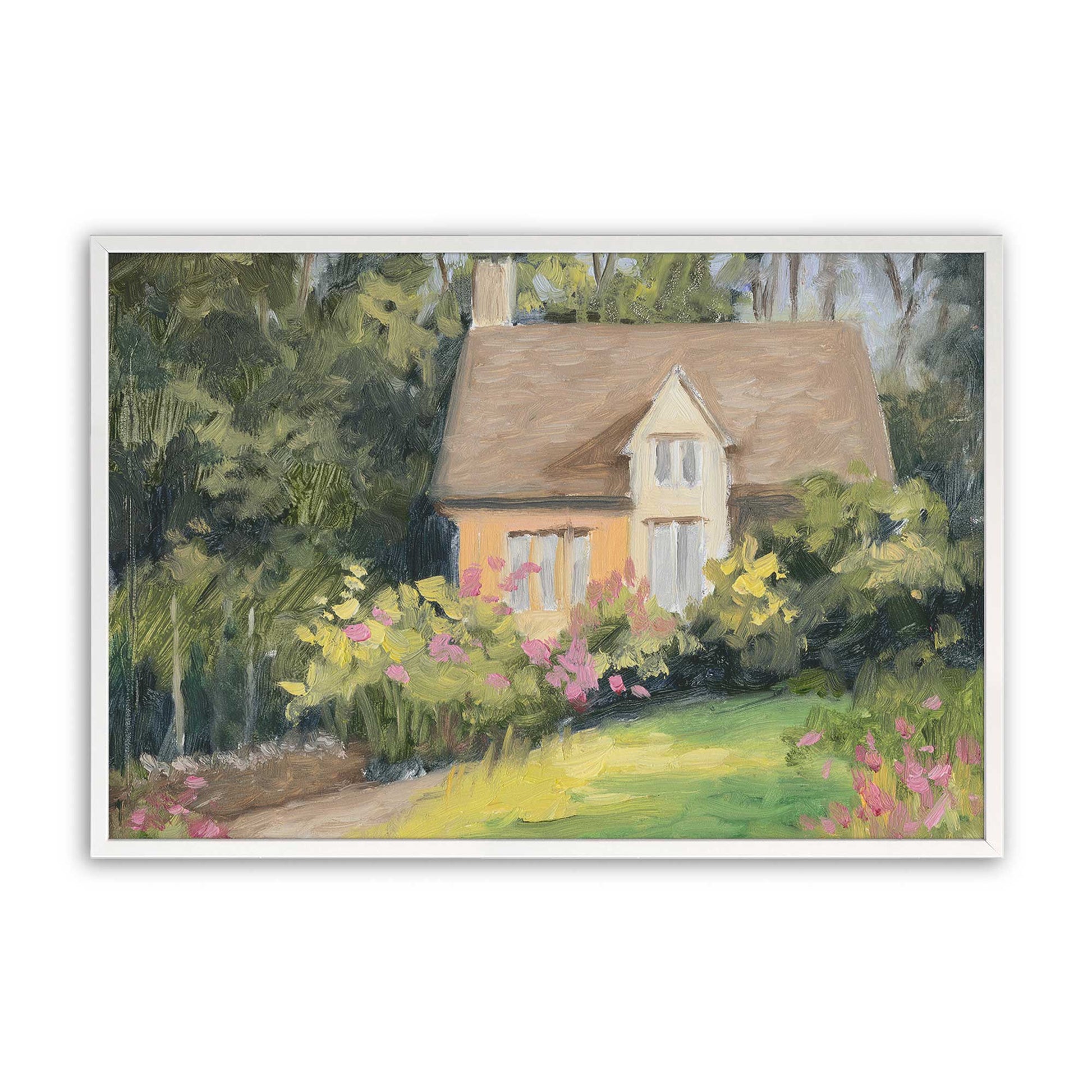 [Color:Opaque White], Picture of art in a Opaque White frame