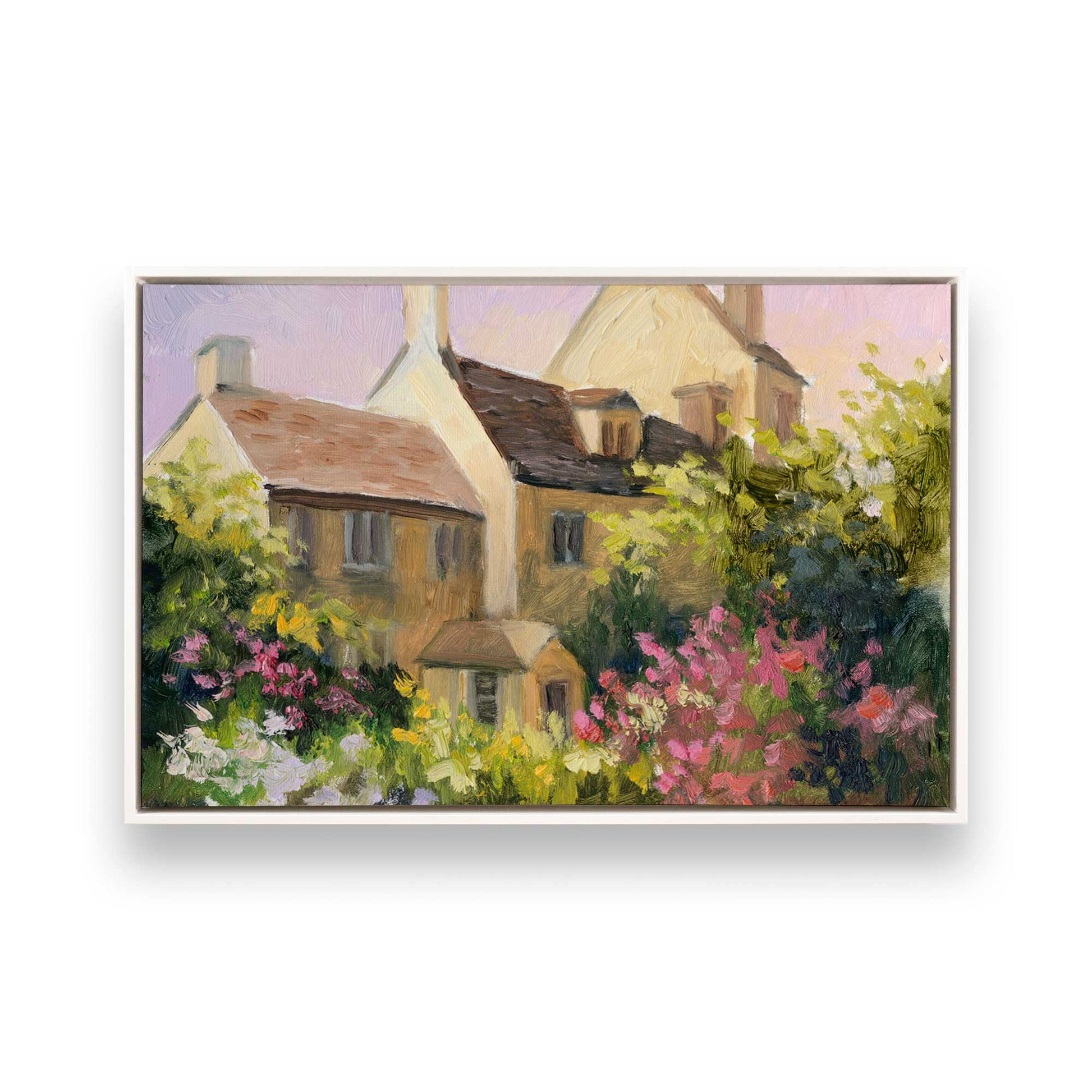 [Color:Opaque White], Picture of art in a White frame