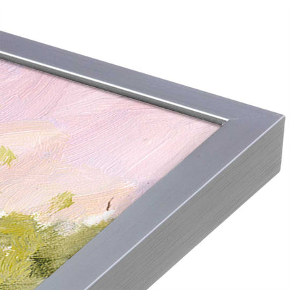 [Color:Polished Chrome], Picture of art in a Polished Chrome frame at an angle