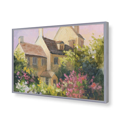 [Color:Polished Chrome], Picture of art in a Polished Chrome frame of the corner