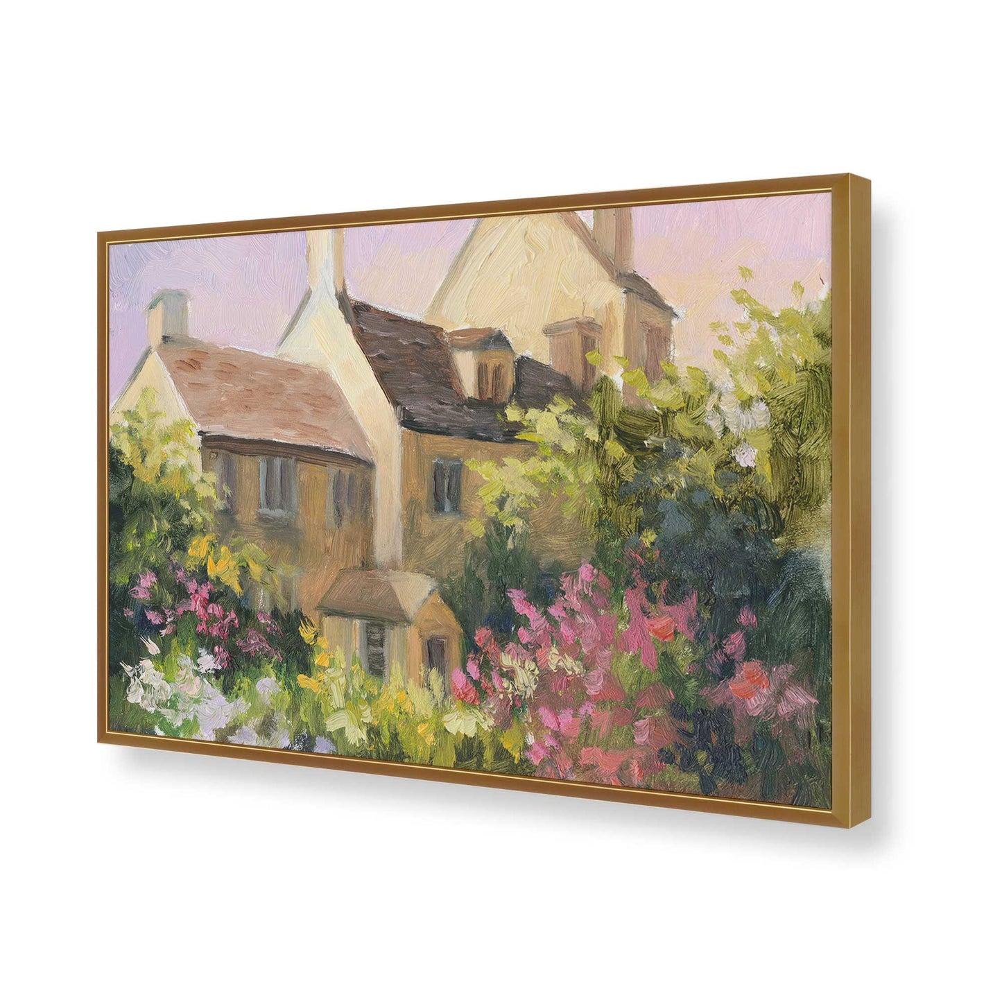 [Color:Polished Gold], Picture of art in a Polished Gold frame of the corner
