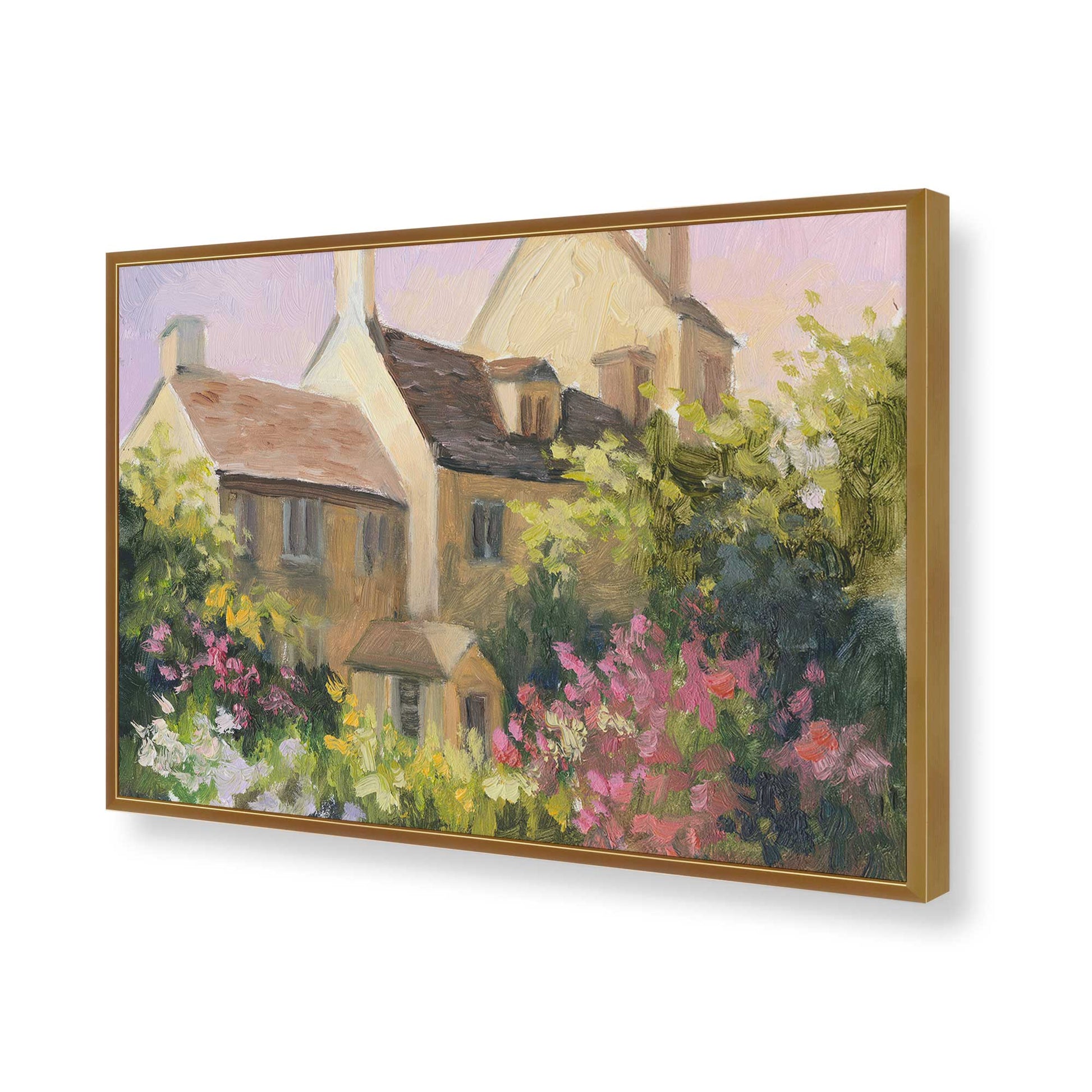 [Color:Polished Gold], Picture of art in a Polished Gold frame of the corner