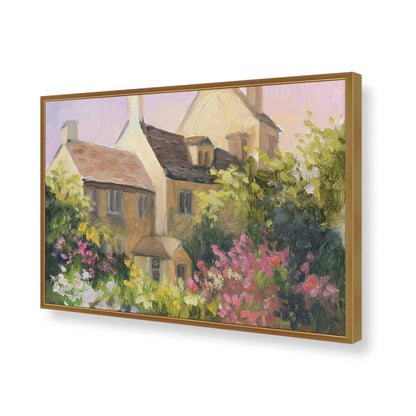 [Color:Polished Gold], Picture of art in a Polished Gold frame of the corner