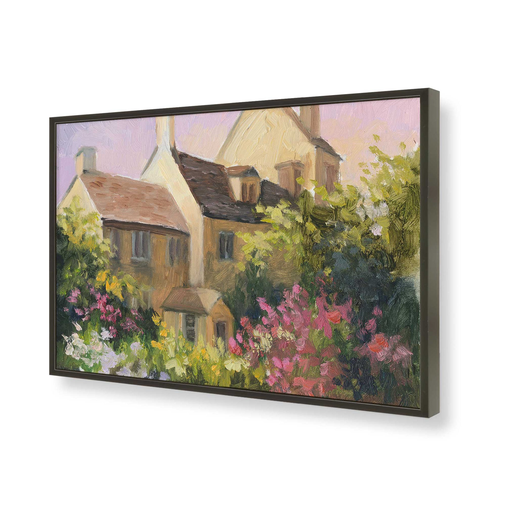 [Color:Satin Black], Picture of art in a Satin Black frame of the corner