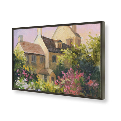 [Color:Satin Black], Picture of art in a Satin Black frame of the corner