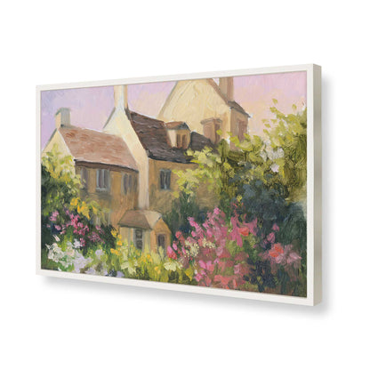 [Color:Opaque White], Picture of art in a Opaque White frame of the corner