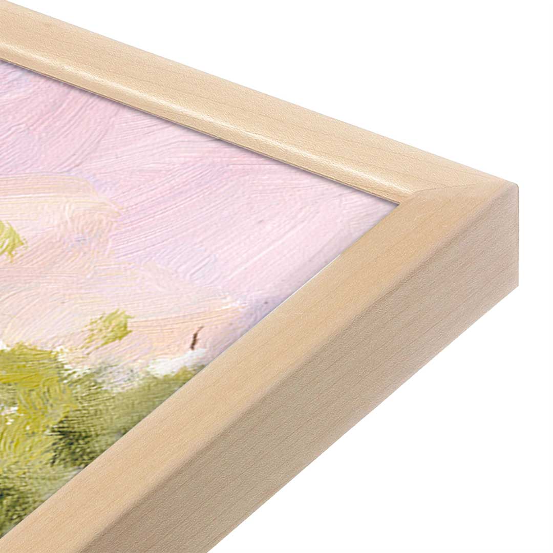 [Color:Raw Maple], Picture of art in a Raw Maple frame at an angle