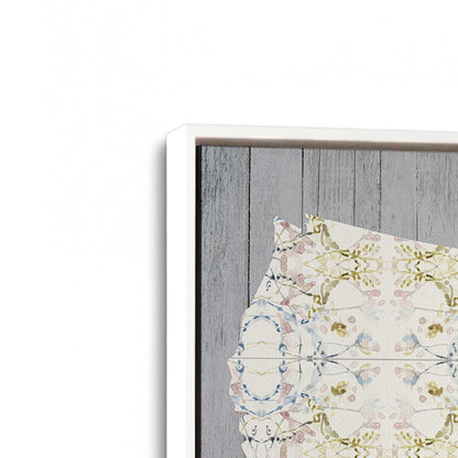 [Color:Opaque White], Picture of art in a White frame at an angle