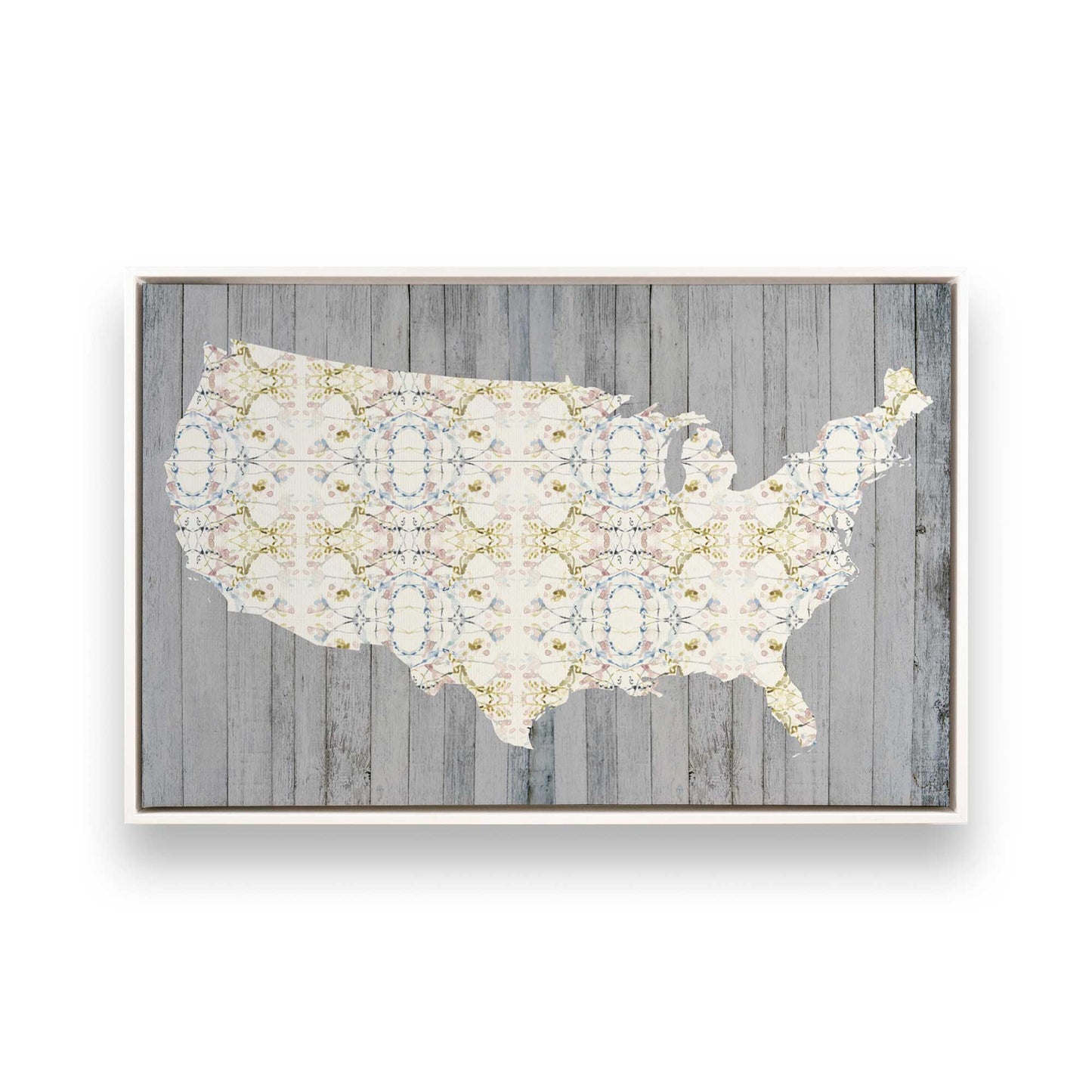 [Color:Opaque White], Picture of art in a White frame