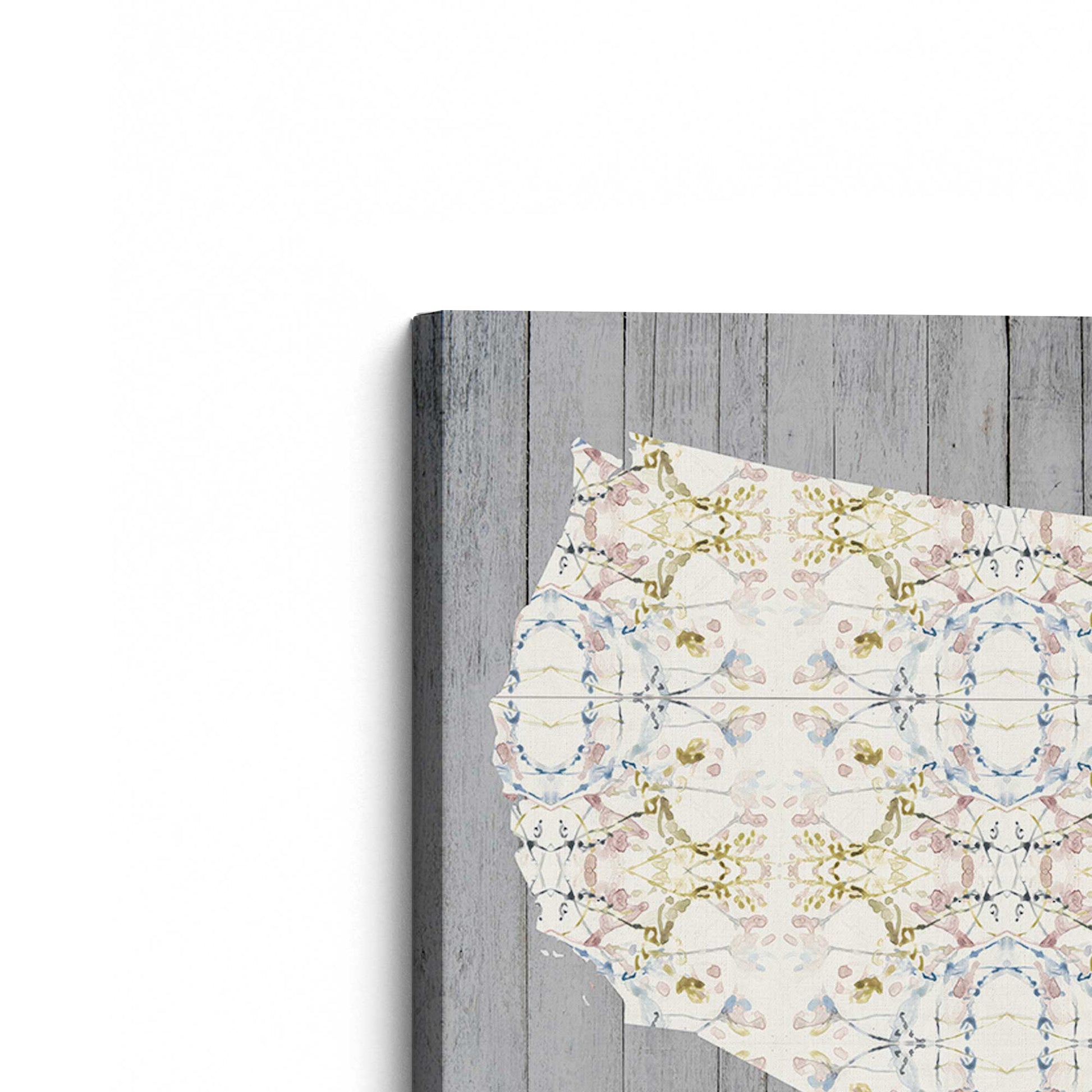 [Color:Stretched Canvas], Picture of the corner of the art