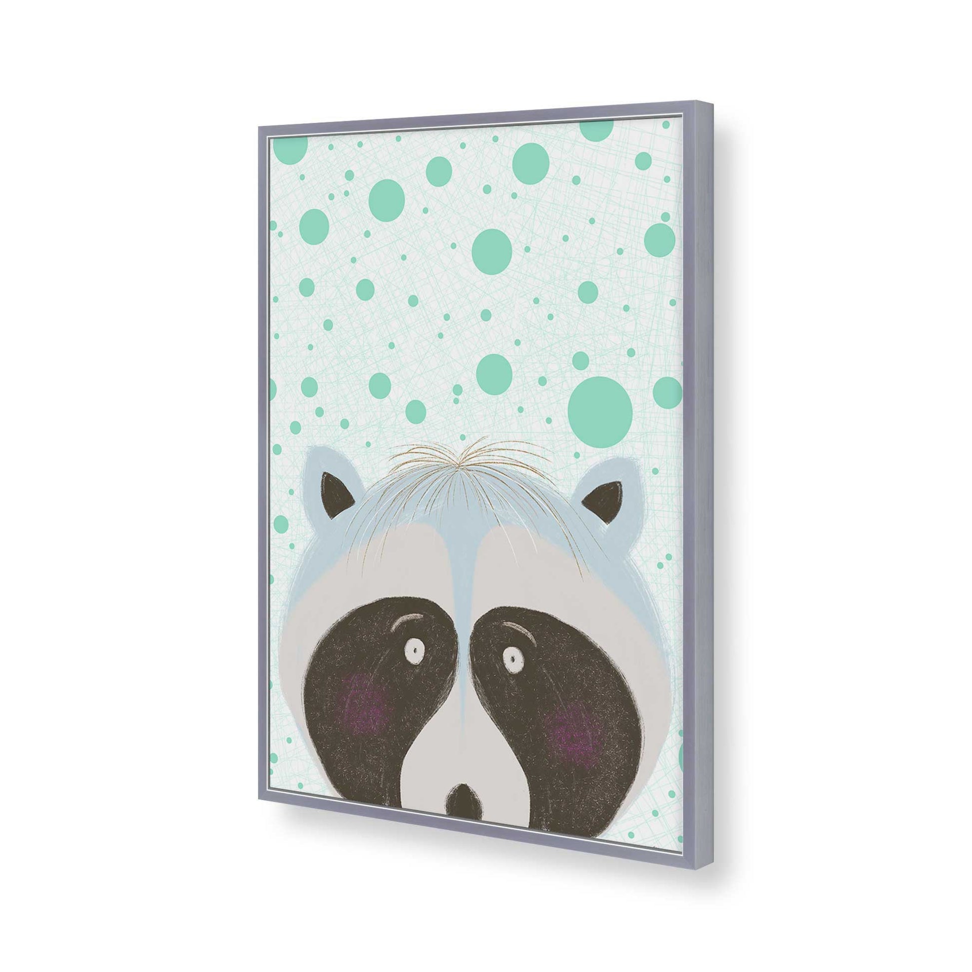 [Color:Polished Chrome], Picture of art in a Polished Chrome frame of the corner