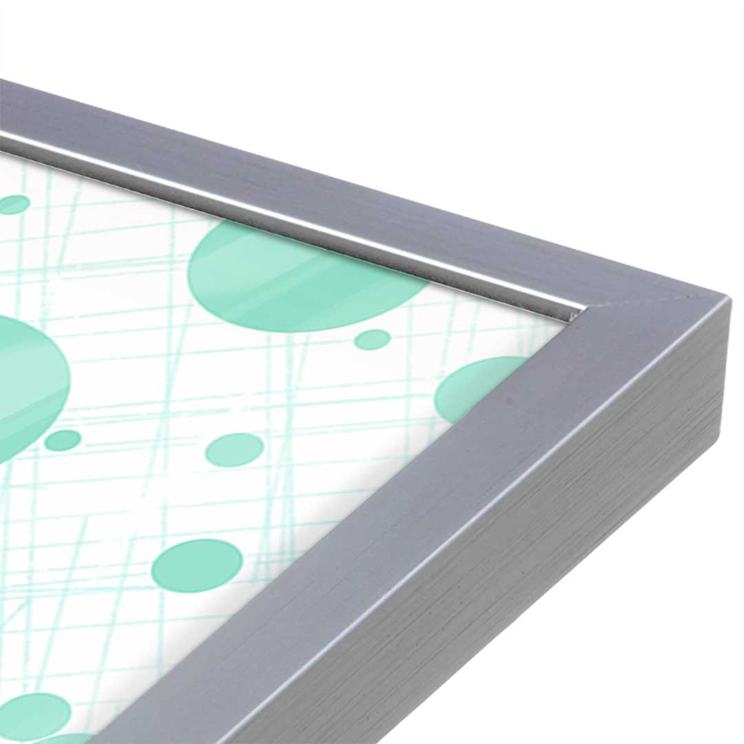 [Color:Polished Chrome], Picture of art in a Polished Chrome frame at an angle