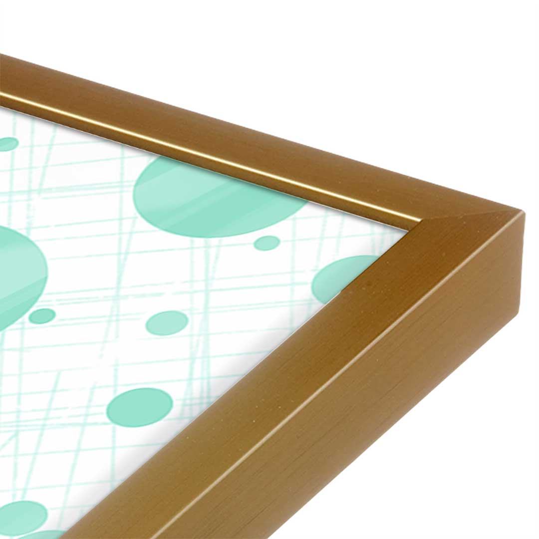 [Color:Polished Gold], Picture of art in a Polished Gold frame at an angle