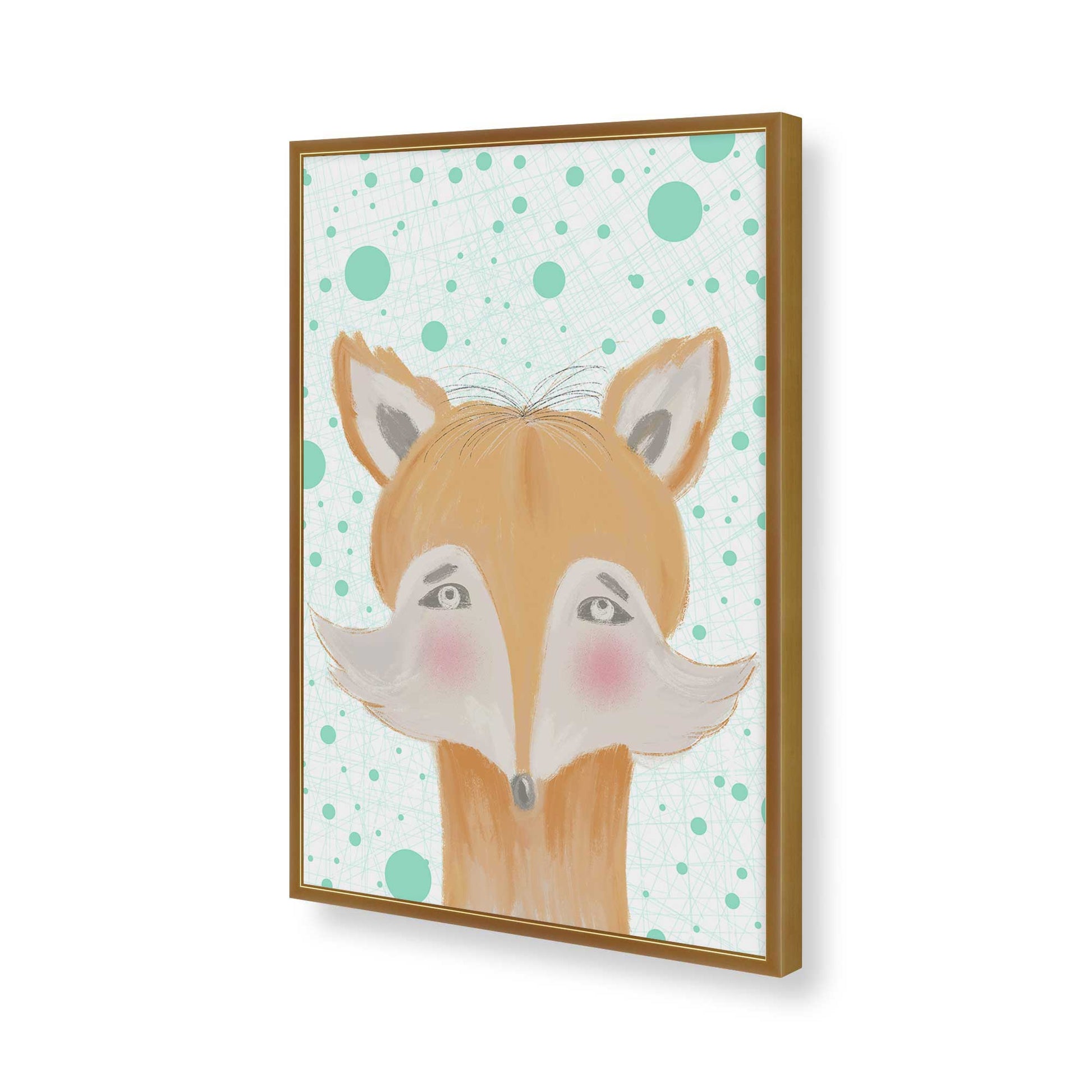[Color:Polished Gold], Picture of art in a Polished Gold frame of the corner