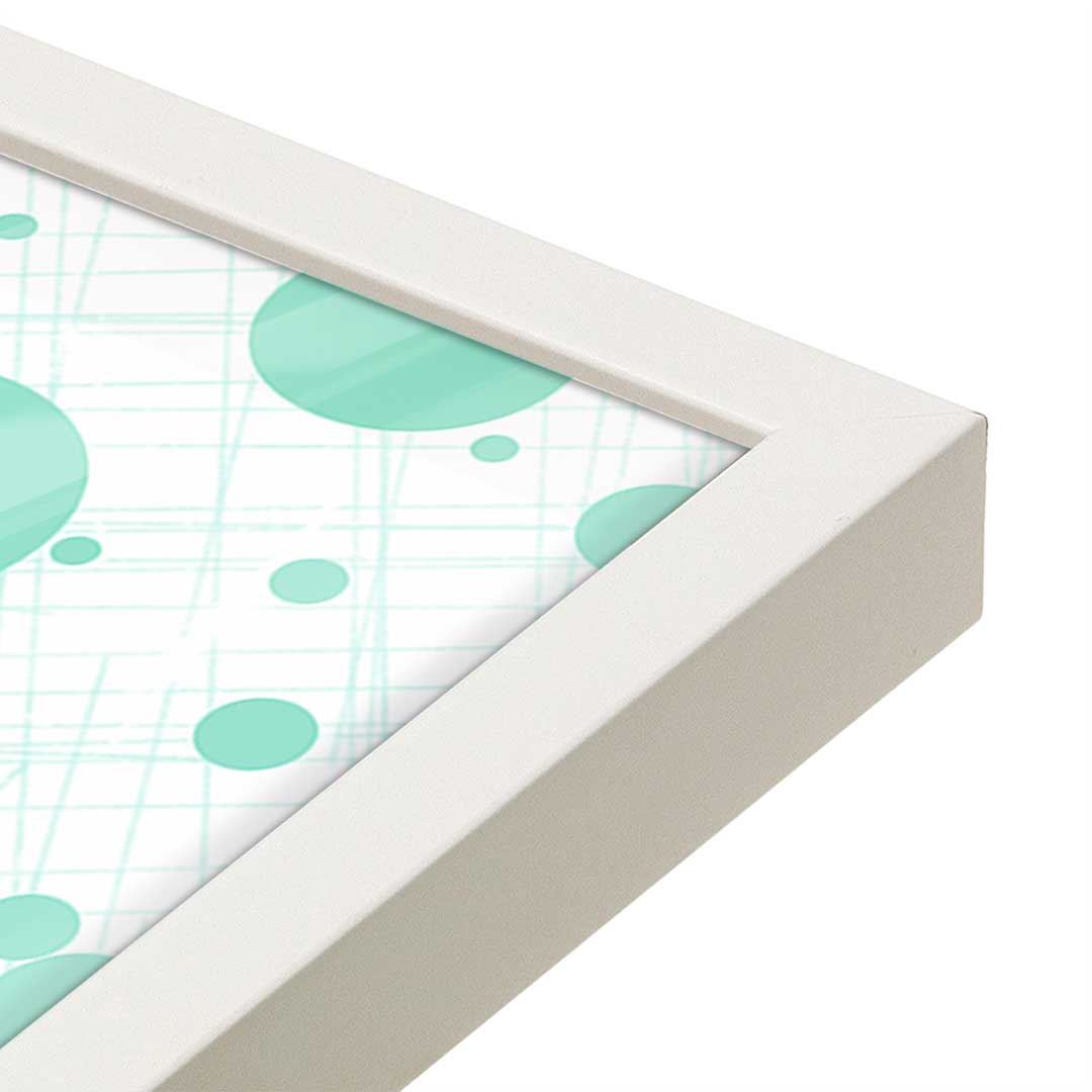 [Color:Opaque White], Picture of art in a Opaque White frame at an angle