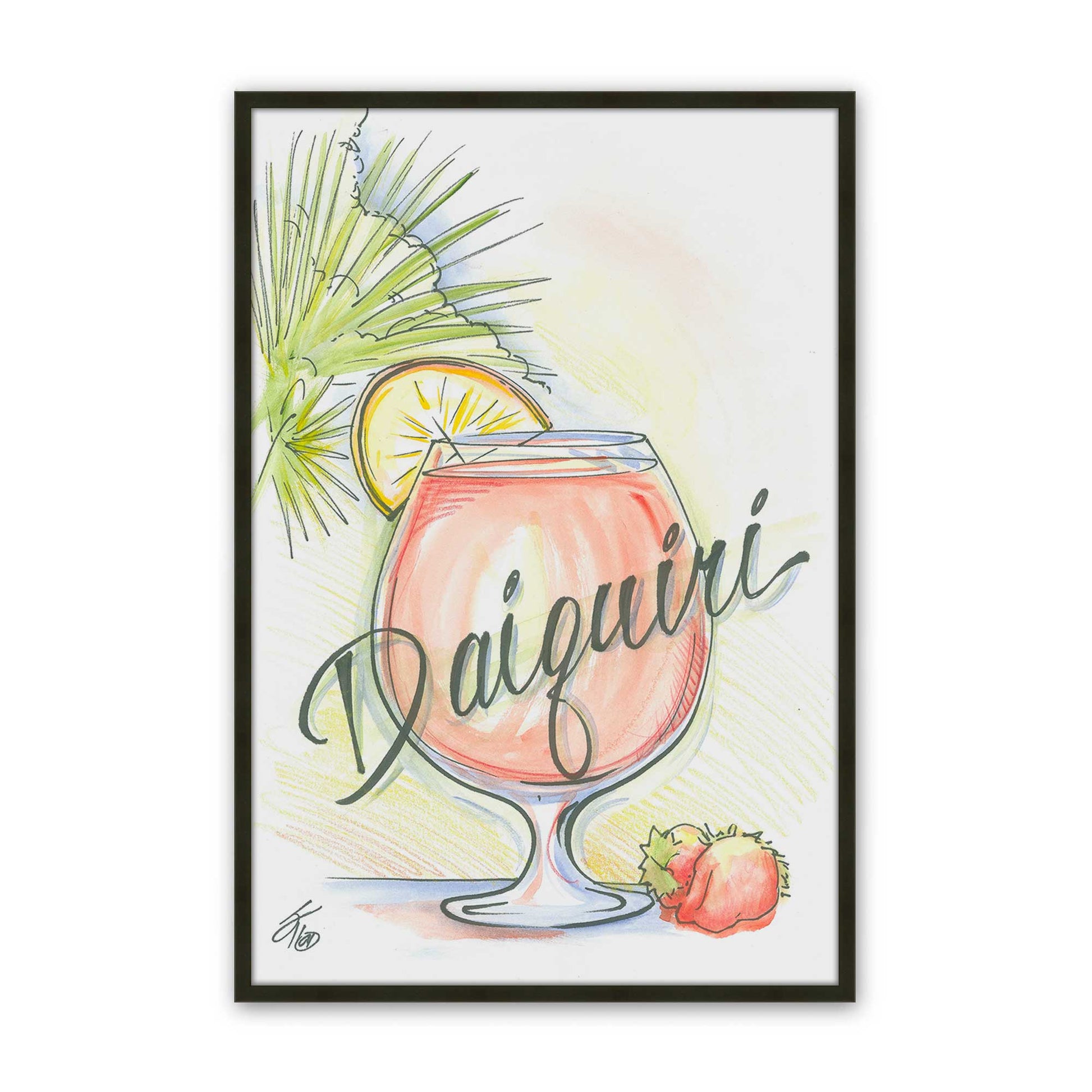 [Color:Satin Black], Picture of art in a Satin Black frame