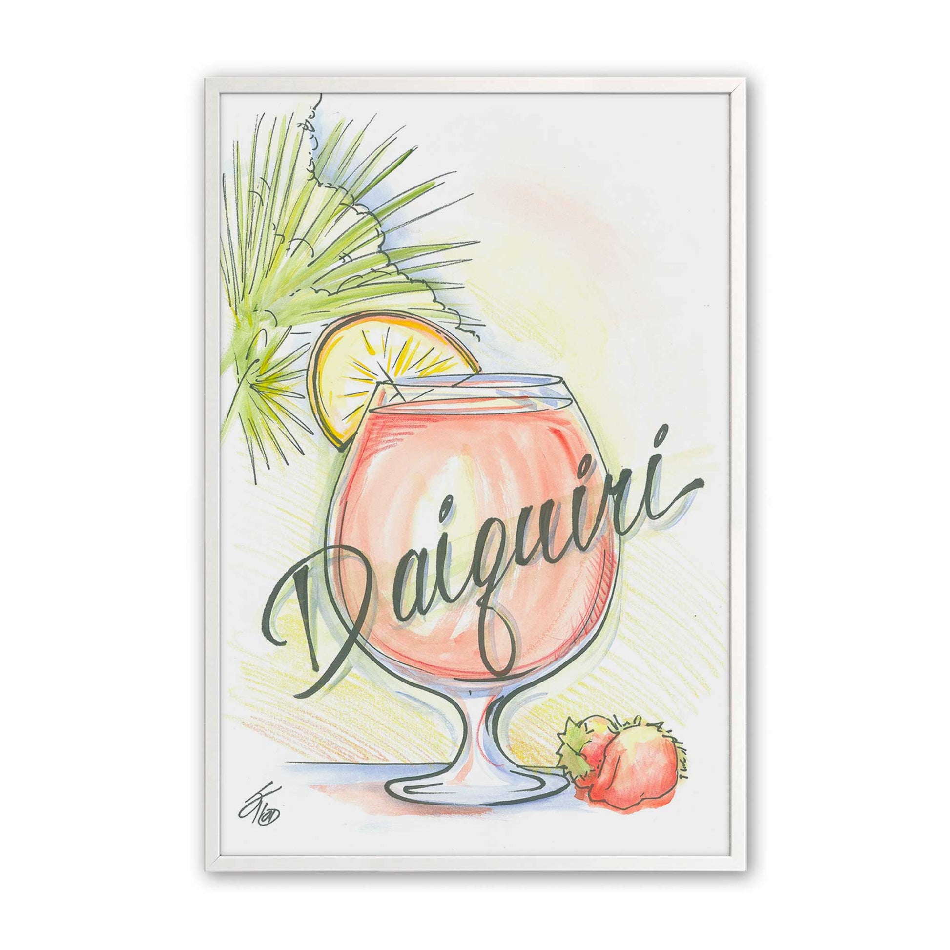 [Color:Opaque White], Picture of art in a Opaque White frame
