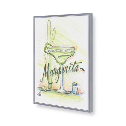 [Color:Polished Chrome], Picture of art in a Polished Chrome frame of the corner