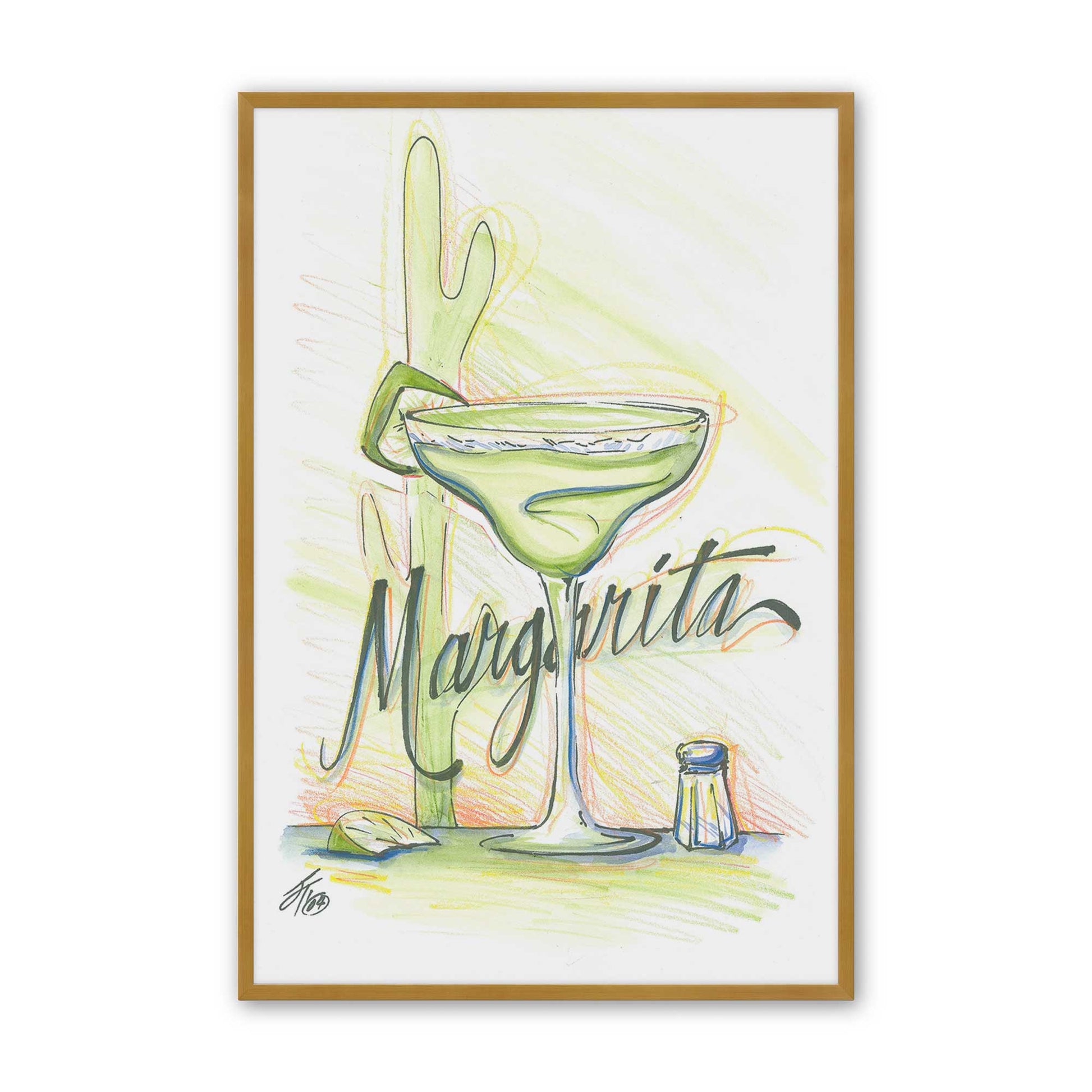 [Color:Polished Gold], Picture of art in a Polished Gold frame