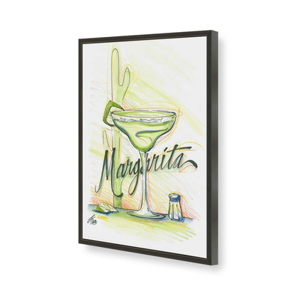 [Color:Satin Black], Picture of art in a Satin Black frame of the corner