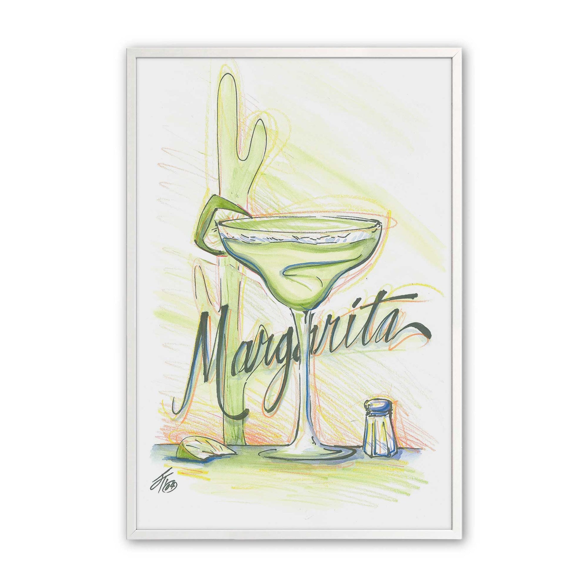 [Color:Opaque White], Picture of art in a Opaque White frame