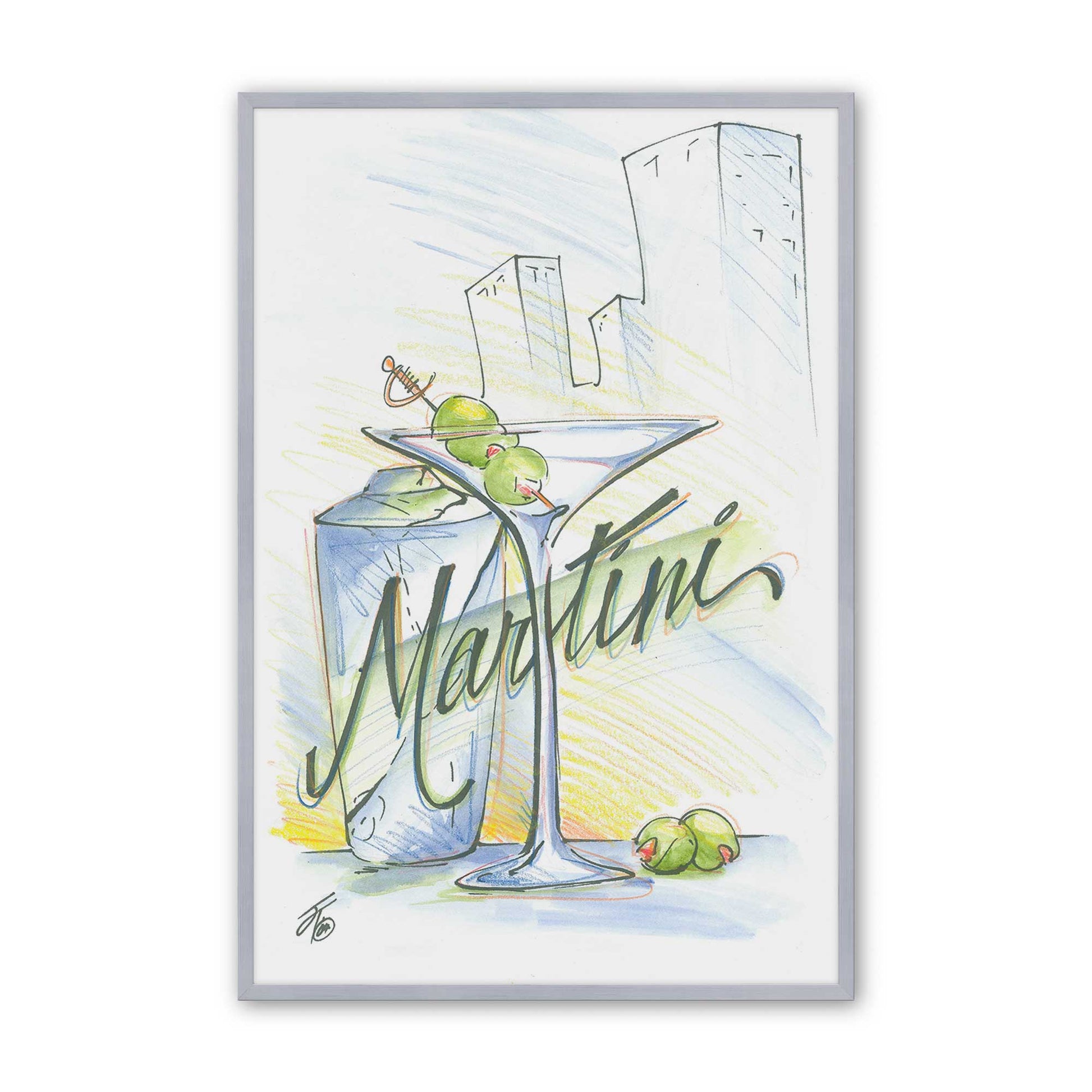 [Color:Polished Chrome], Picture of art in a Polished Chrome frame