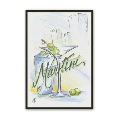 [Color:Satin Black], Picture of art in a Satin Black frame