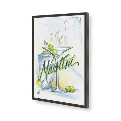 [Color:Satin Black], Picture of art in a Satin Black frame of the corner