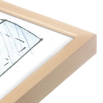 [Color:Raw Maple], Picture of art in a Raw Maple frame at an angle