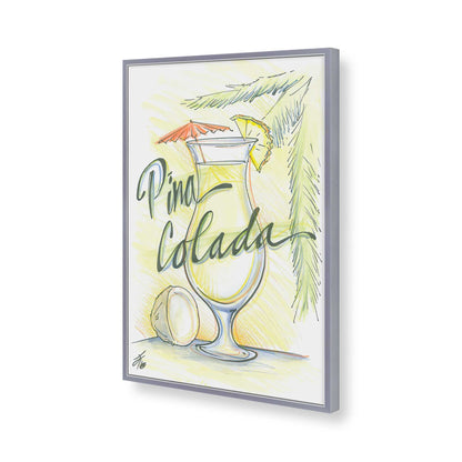 [Color:Polished Chrome], Picture of art in a Polished Chrome frame of the corner