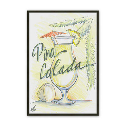 [Color:Satin Black], Picture of art in a Satin Black frame
