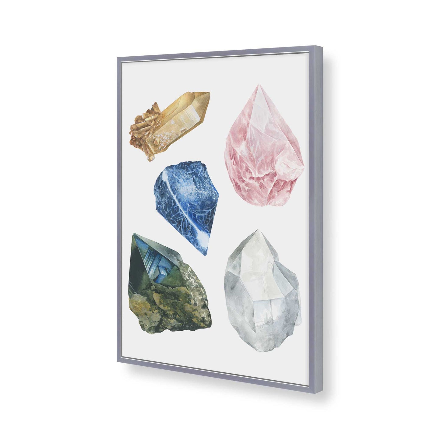 [Color:Polished Chrome], Picture of art in a Polished Chrome frame of the corner