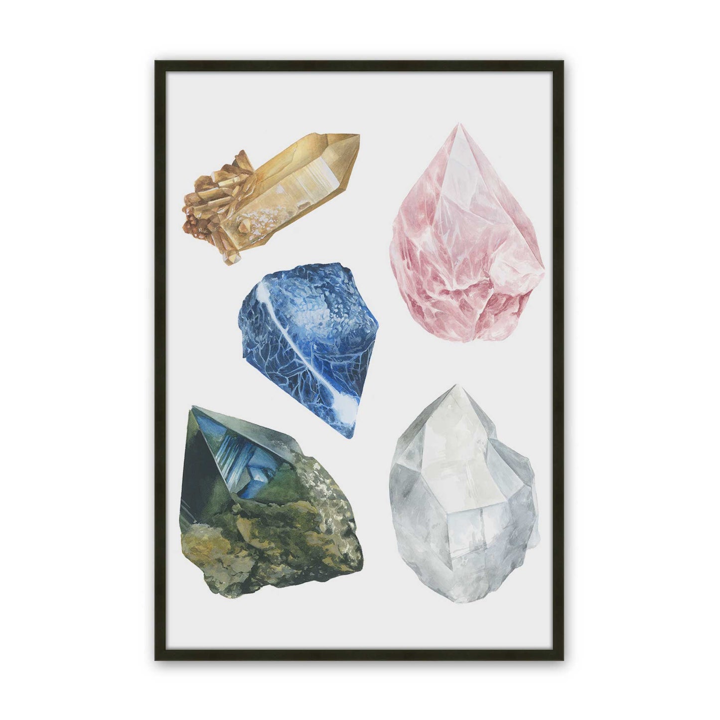 [Color:Satin Black], Picture of art in a Satin Black frame