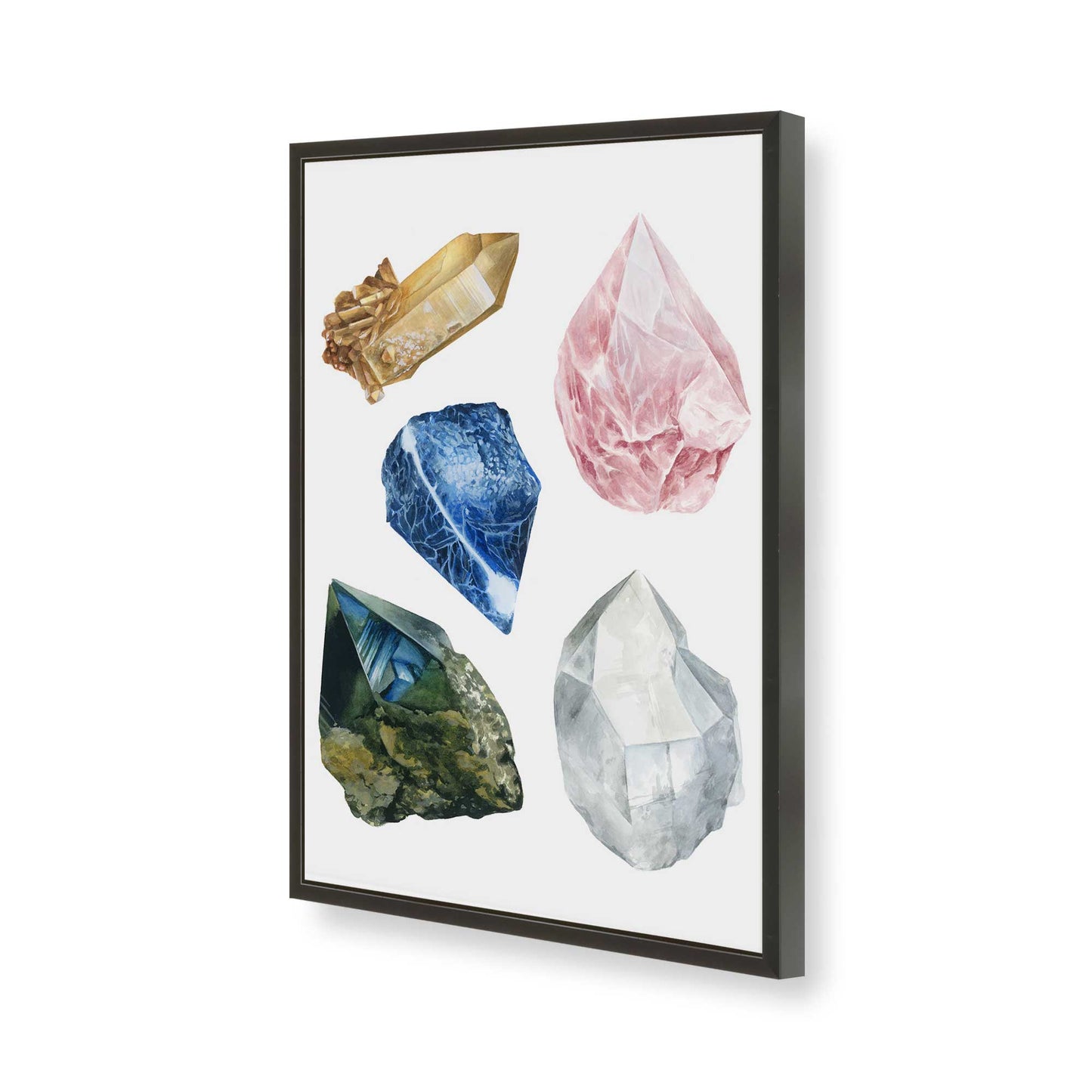 [Color:Satin Black], Picture of art in a Satin Black frame of the corner