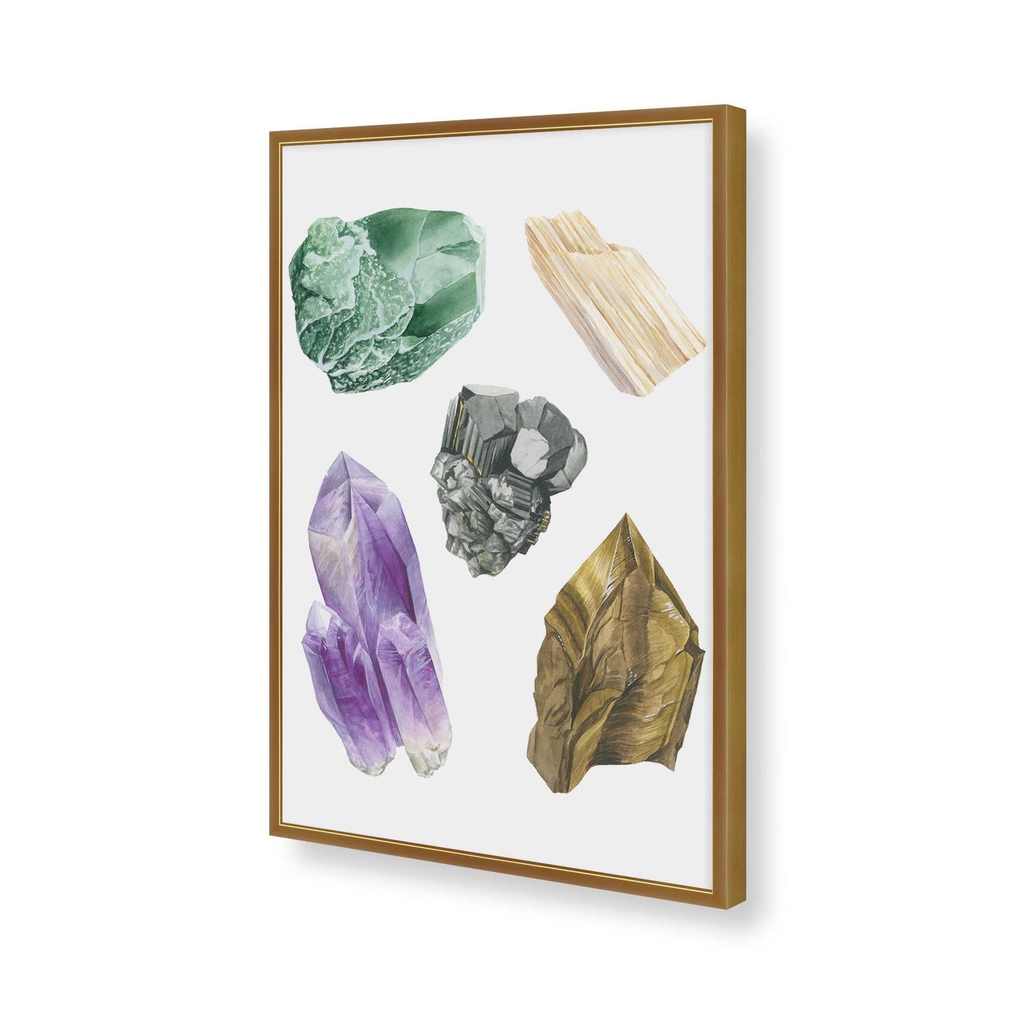[Color:Polished Gold], Picture of art in a Polished Gold frame of the corner