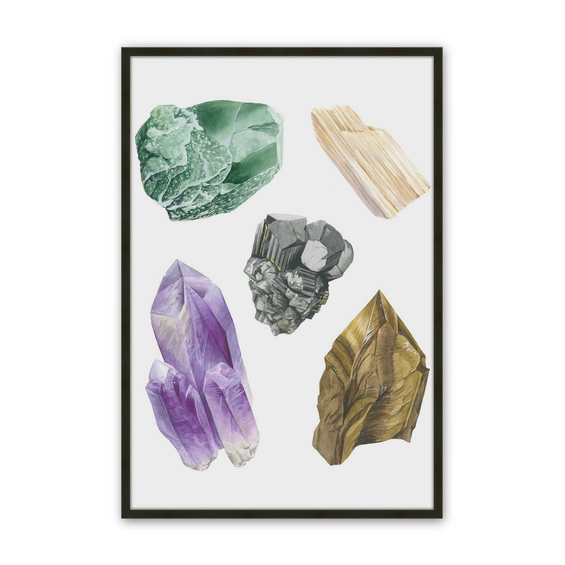 [Color:Satin Black], Picture of art in a Satin Black frame