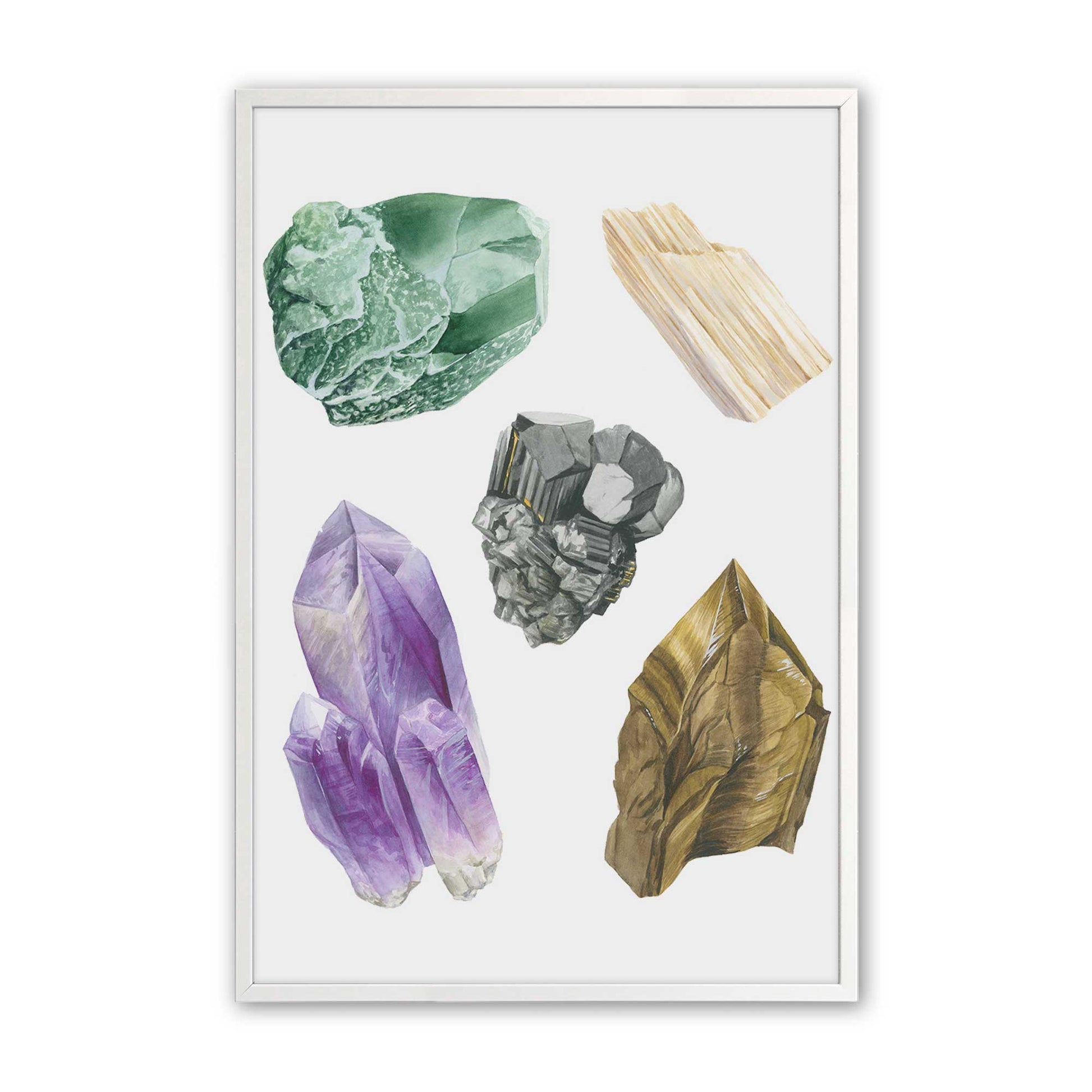 [Color:Opaque White], Picture of art in a Opaque White frame