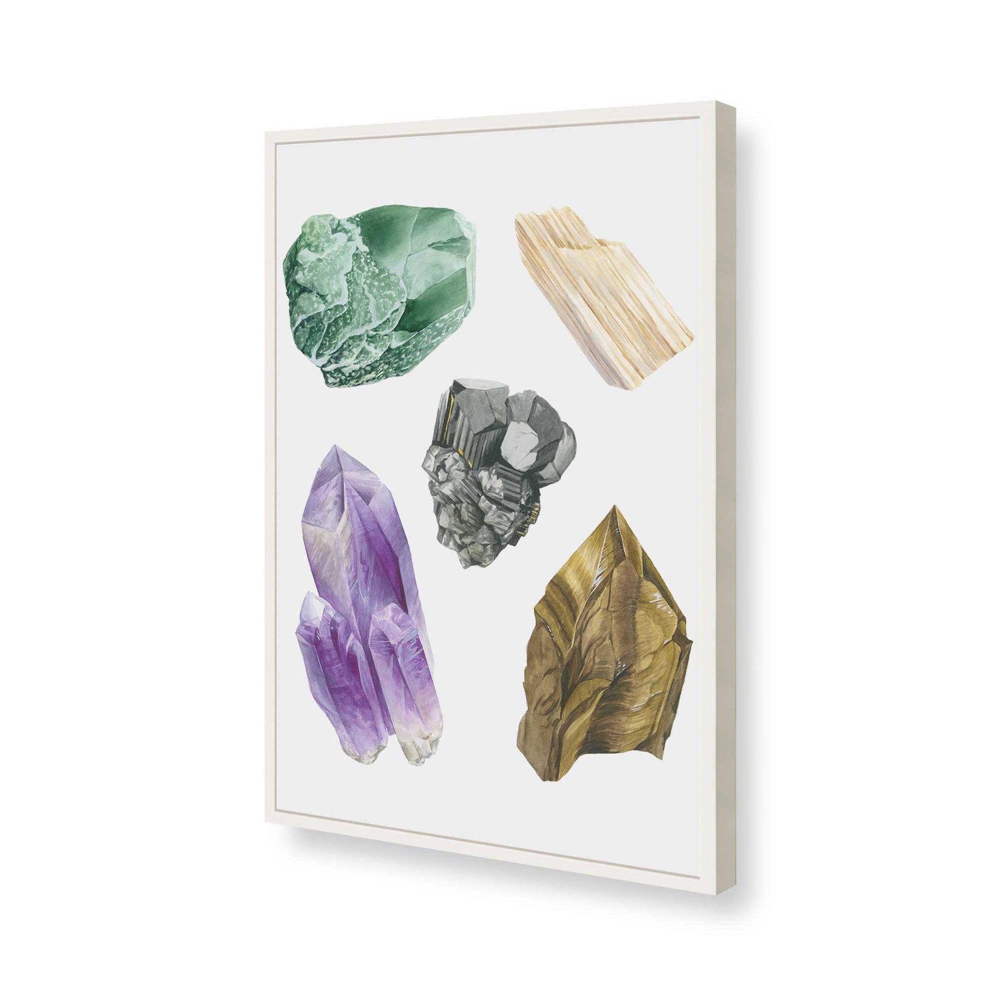 [Color:Opaque White], Picture of art in a Opaque White frame of the corner