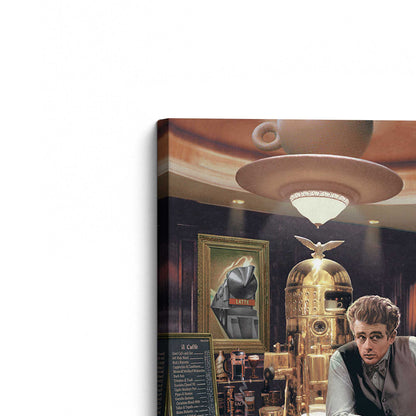 [Color:Stretched Canvas], Picture of the corner of the art